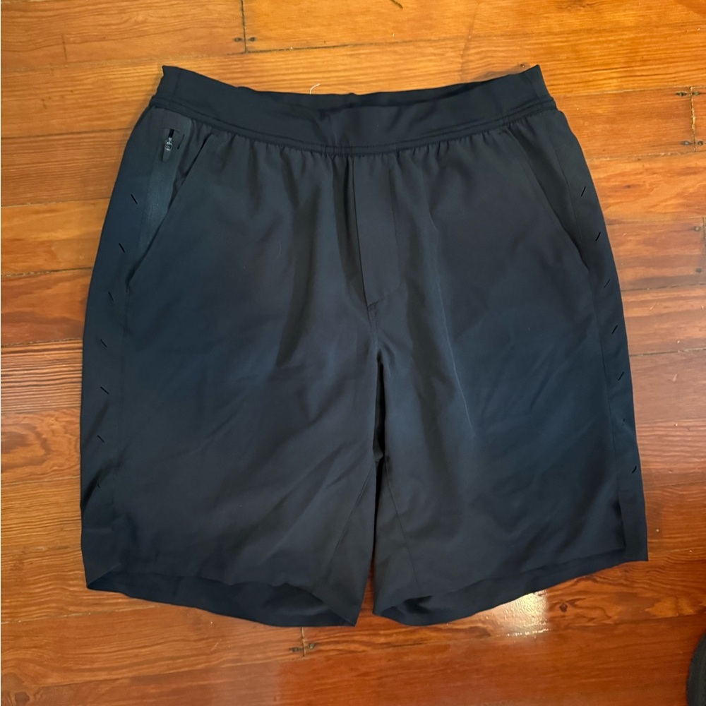 Ten Thousand Black Athletic Shorts Lightweight Performance